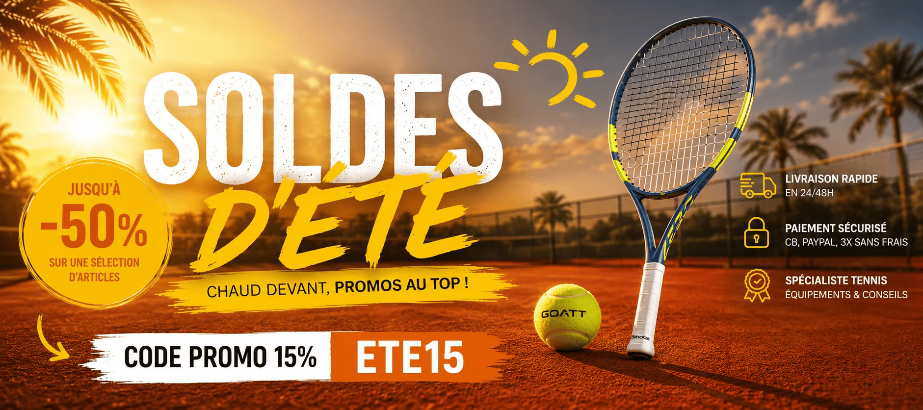 Dominez le court avec Goatt